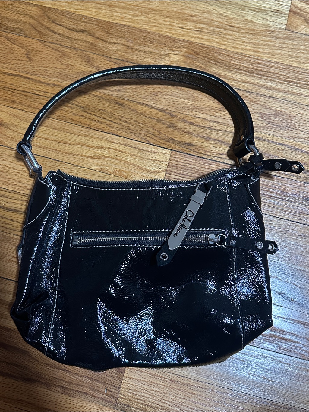 Cole Haan Black Patent Leather Shoulder Bag